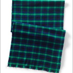 Lands’ End Cash Touch Winter Plaid Scarf